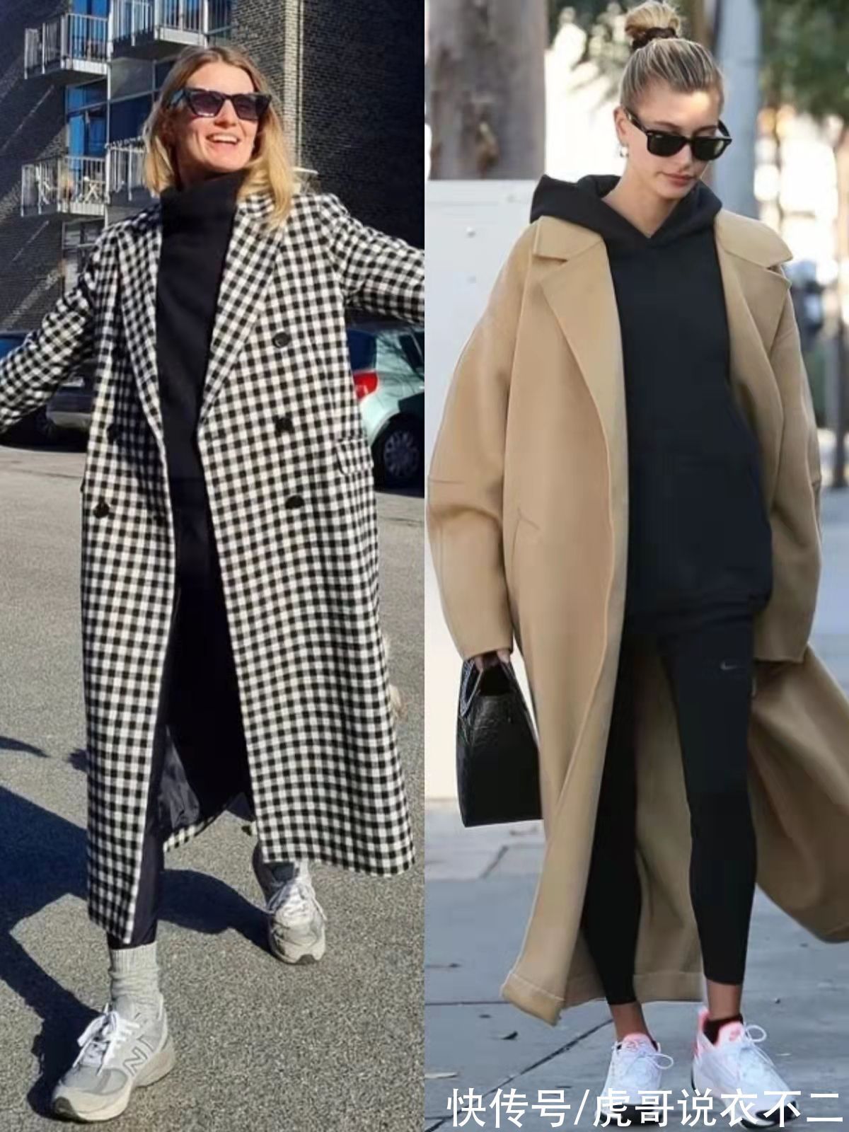 老爹 大衣+束脚裤,大衣+鲨鱼裤,才是今年冬季最时髦炸街的搭配组合