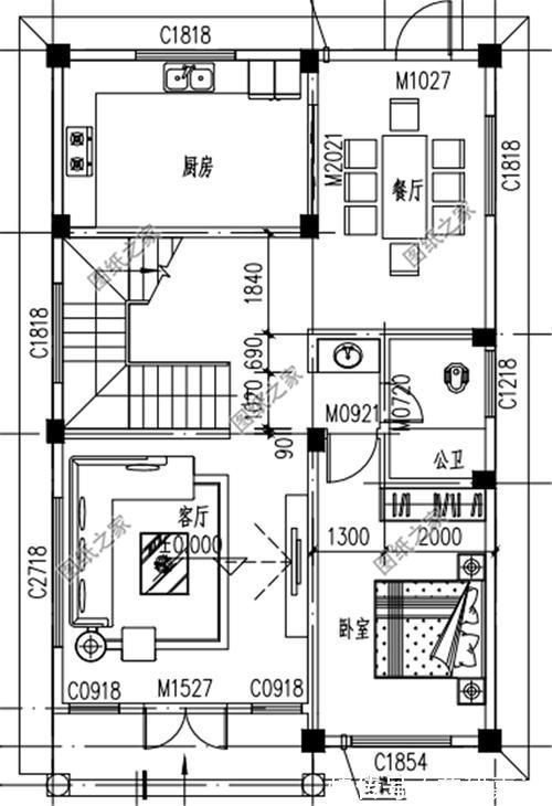 户型图|农村三层带罗马柱的房屋图片，准备在农村建房的有福了，建房参考