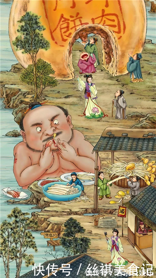 国画$他画一幅“萧何骑车追韩信”爆红,创作的假画系列能笑到让你捧腹