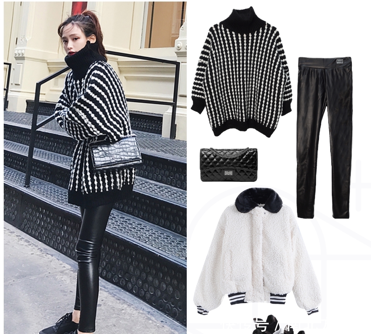 搭配|你会选择怎么样的毛衣来搭配羽绒服