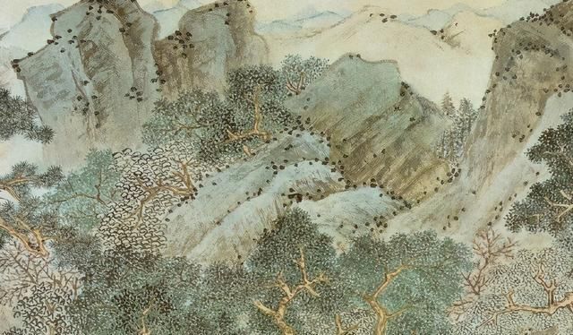 画友$文徵明笔下的《桃花源图》600年前的绘画真妙,构图严谨又漂亮