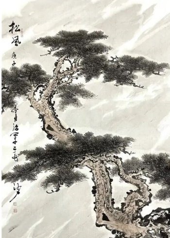 苍碧$画家童治军：墨染松涛风入骨 苍碧凌空自从容