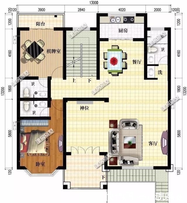 两厅|两栋开间尺寸接近的四层别墅,第二栋造型真的很美!