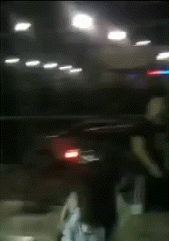 |搞笑GIF段子：妹子出来遛狗，拉都拉不住