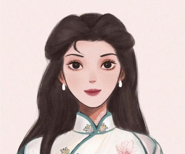 证件照|迪士尼公主的民国风证件照,艾莎表情太可爱,花木兰的旗袍最亮眼