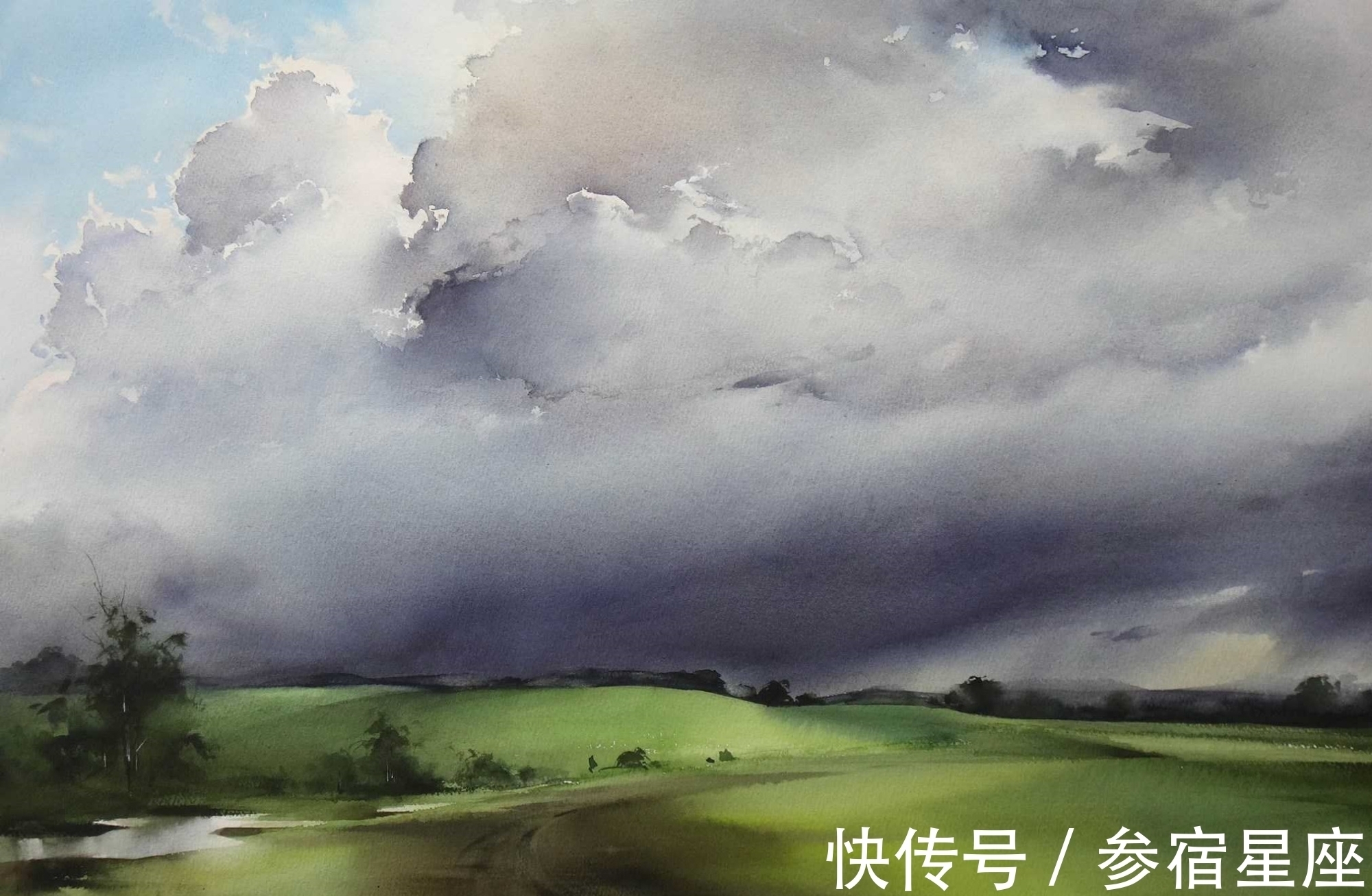 艺术学院$瑰丽唯美,神奇美妙的自然风光——水彩大师伊利亚笔下的水色交融