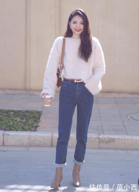 小个子 “牛仔裤”春季穿搭攻略:配毛衣、风衣都很洋气,好看的都挑好了