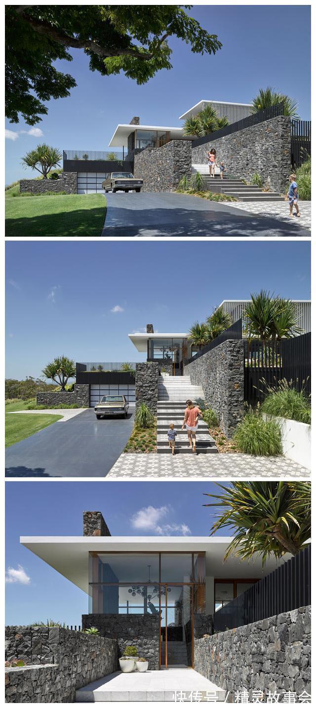 休息室|石头堆砌的别墅设计,看外观就被迷住了,大院子、游泳池一并拥有