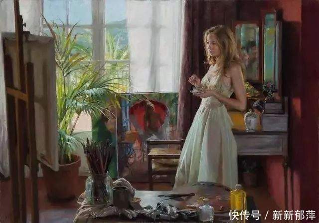 衬布#这位老画家笔下的人物身材,女人看了都羡慕!