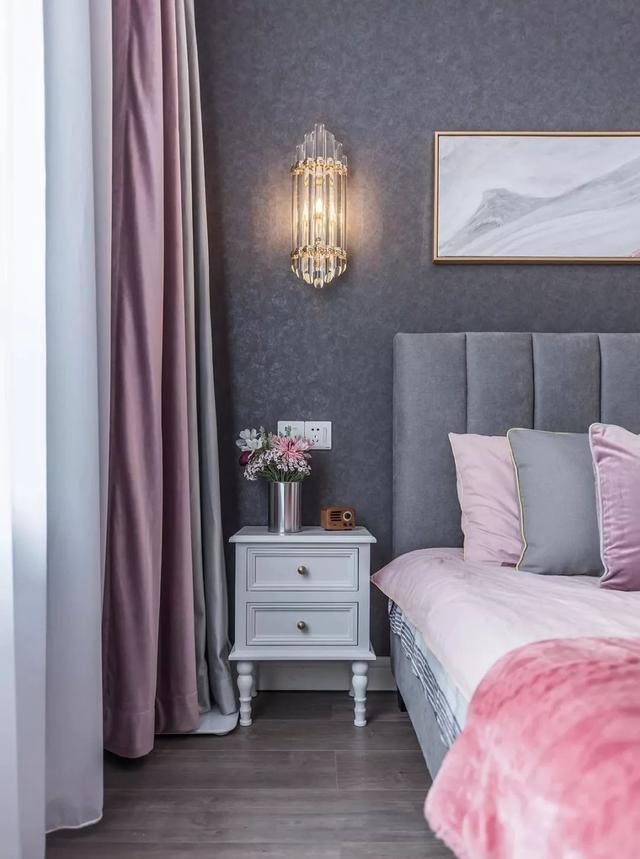 收纳|120平轻奢风三居,充满活力和温馨的婚房设计