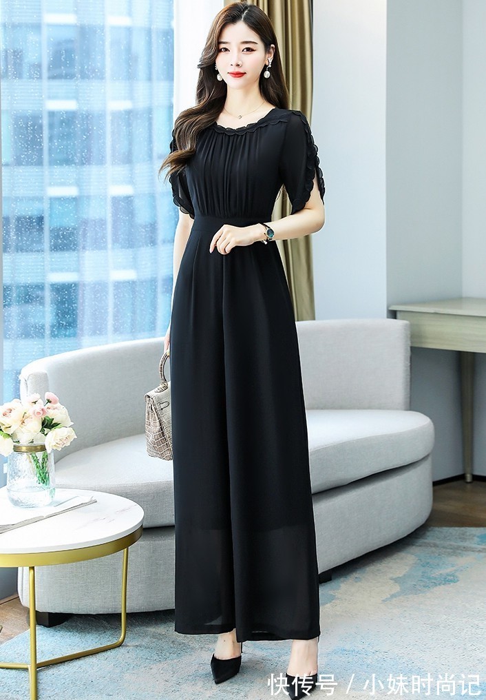 气质|雪纺连衣裙，时尚御姐，休闲显气质