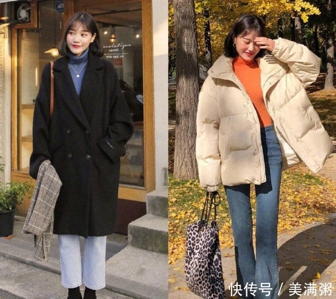 温柔有气质冬季穿搭,格纹上衣搭配直筒裤显女人味,做个精致女生