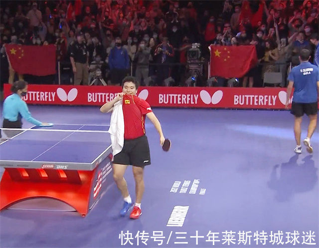 国乒|梁靖崑疯狂呐喊!4-3逆转亮出国旗,回击美国人狂嘘:我不能输