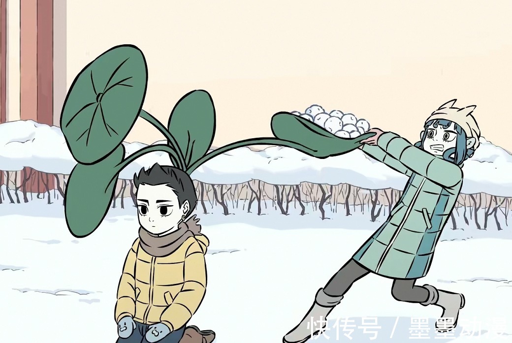 哑奴|非人哉：神仙们打雪仗各显神通，哪吒变身荷叶射手