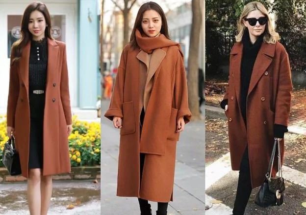 高跟鞋 40岁的女人适合焦糖色的大衣，这样的大衣搭配什么裤子显年轻