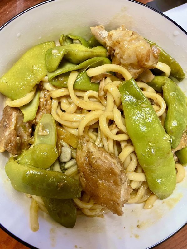 豆角|排骨豆角焖面