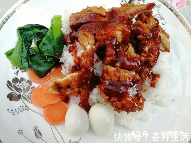 吉野|“家庭版”照烧鸡排饭,色泽诱人,肉质滑嫩,吉野家不外传的秘方