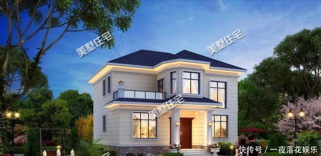 别墅|占地121平的二层别墅,四卧三厅的布局,老家建一栋,刚刚好