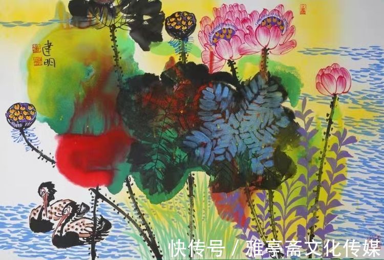 童银生&画家童建明(童银生)花鸟作品展《一团荷气》第八期全网联展(精品展)