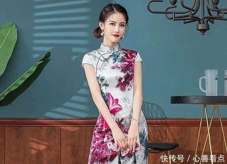 真丝|淑女高端真丝旗袍,这样穿,让你美的含蓄又矜持