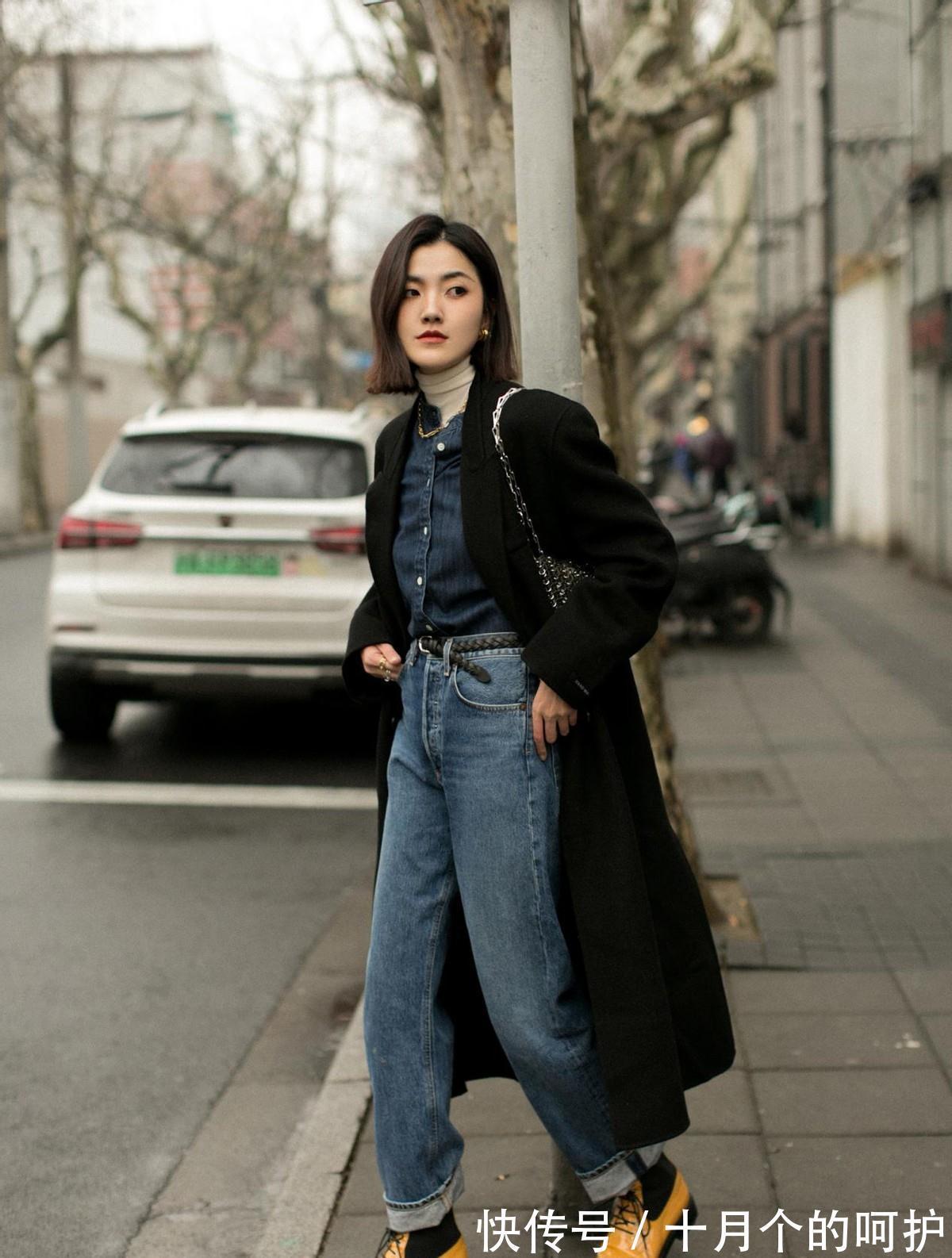 深色系 秋冬大衣可不能乱搭配,掌握这些搭配技巧,简约高级显气质