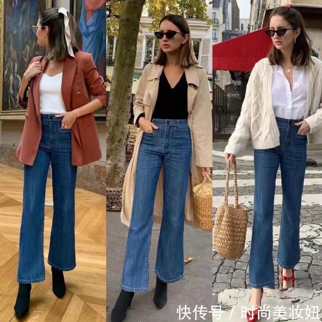 高跟鞋|牛仔裤不一定配小白鞋,24套法式优雅穿搭范本,满满的高级感
