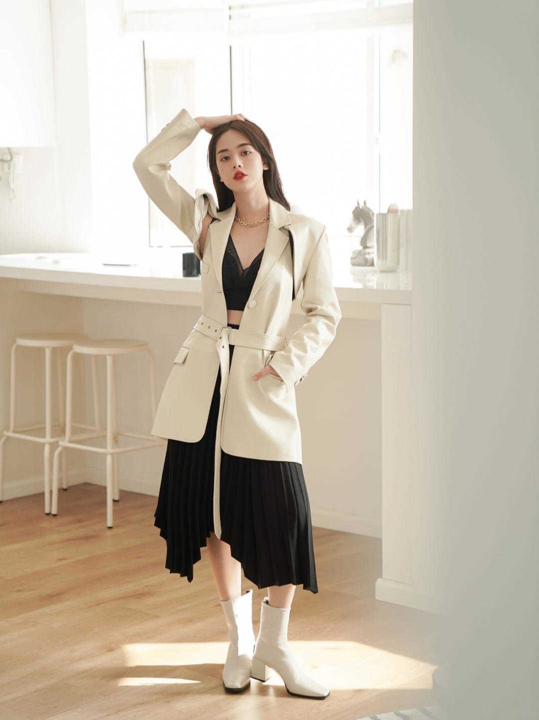 连衣裙|秋季,怎么穿针织毛衣?搭配半身裙或牛仔裤,拒绝土气的穿搭