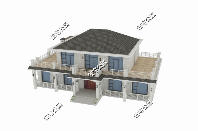 户型|20×8米大面宽农村二层别墅,7间卧室的配置,就算是三代人也够住