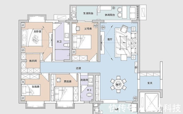混搭|这对夫妻俩装修思想前卫,全屋新中式混搭风格,效果让人羡慕极了