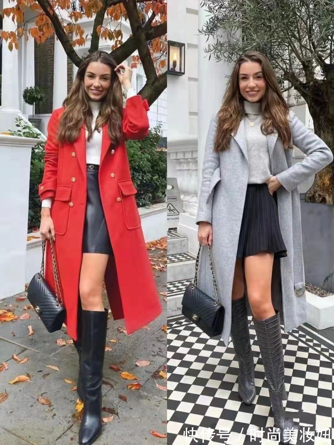 时髦 秋冬骑士靴怎么穿才时髦?看她就够了,照着穿甩朋友圈的人几条街