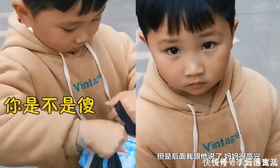 儿子|6岁萌娃送怀孕妈妈卫生巾,得知原因后,孕妈感动:你傻不傻