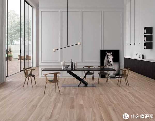 水墨|如果真的很想要木地板的自然木质纹理，那么推荐铺贴“木纹砖”