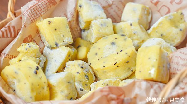 糯糯的百香果麻薯，居然还能拉丝？