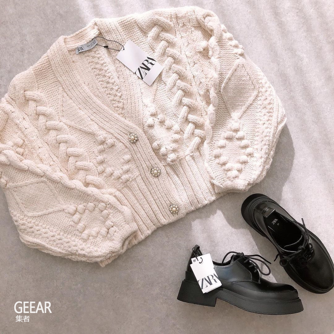 娇小|Zara这款法式复古针织外套,成为日本娇小女生的必备单品!