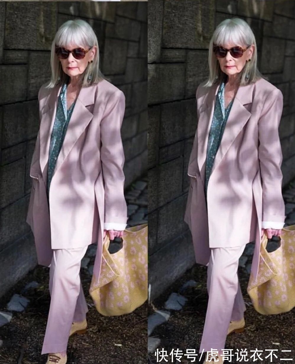 浅色|你见过“满头白发”的时髦精吗?这才是奶奶辈该有的样子,美爆了