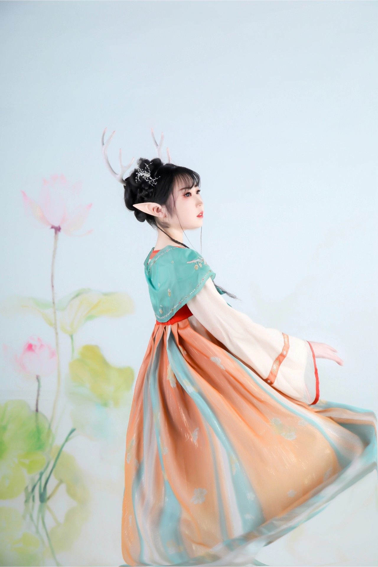神鹿|王者荣耀 瑶遇见神鹿cosplay