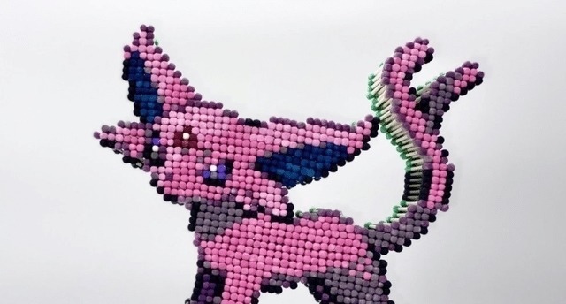 棉棒|用小棉棒還原寶可夢,神韻、肉感全都有,除了不會動簡直一模一樣