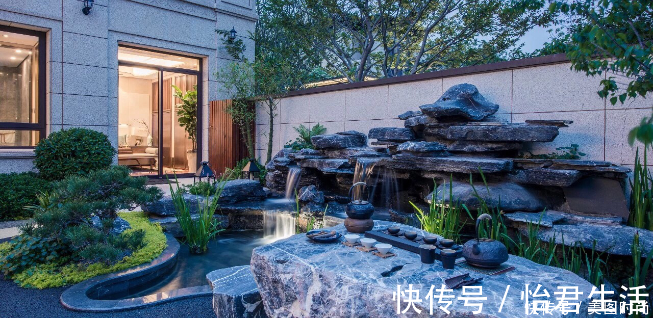 池塘|玩转庭院：11个“中式庭院”设计案例，院子这样造几十年不落伍