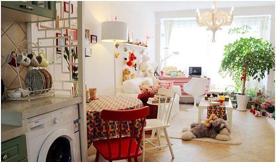 小户型|50㎡小户型屏风隔断,新颖又时尚,邻居抢着来参观!