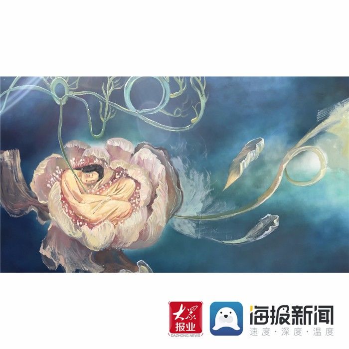 杜丽娘|网红墙② ｜手绘艺术助力创城 “牡丹”元素彰显菏泽魅力