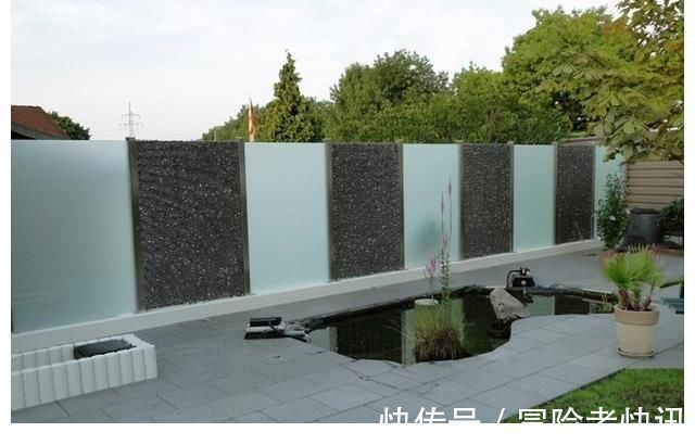 石笼网|砌院墙不用砖头,直接用磨砂玻璃,衬着绿植美成一幅画!