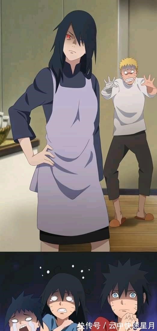 佐助|鸣人官配是女版佐助网友制作火影番外,女版佐助为鸣人生4个娃