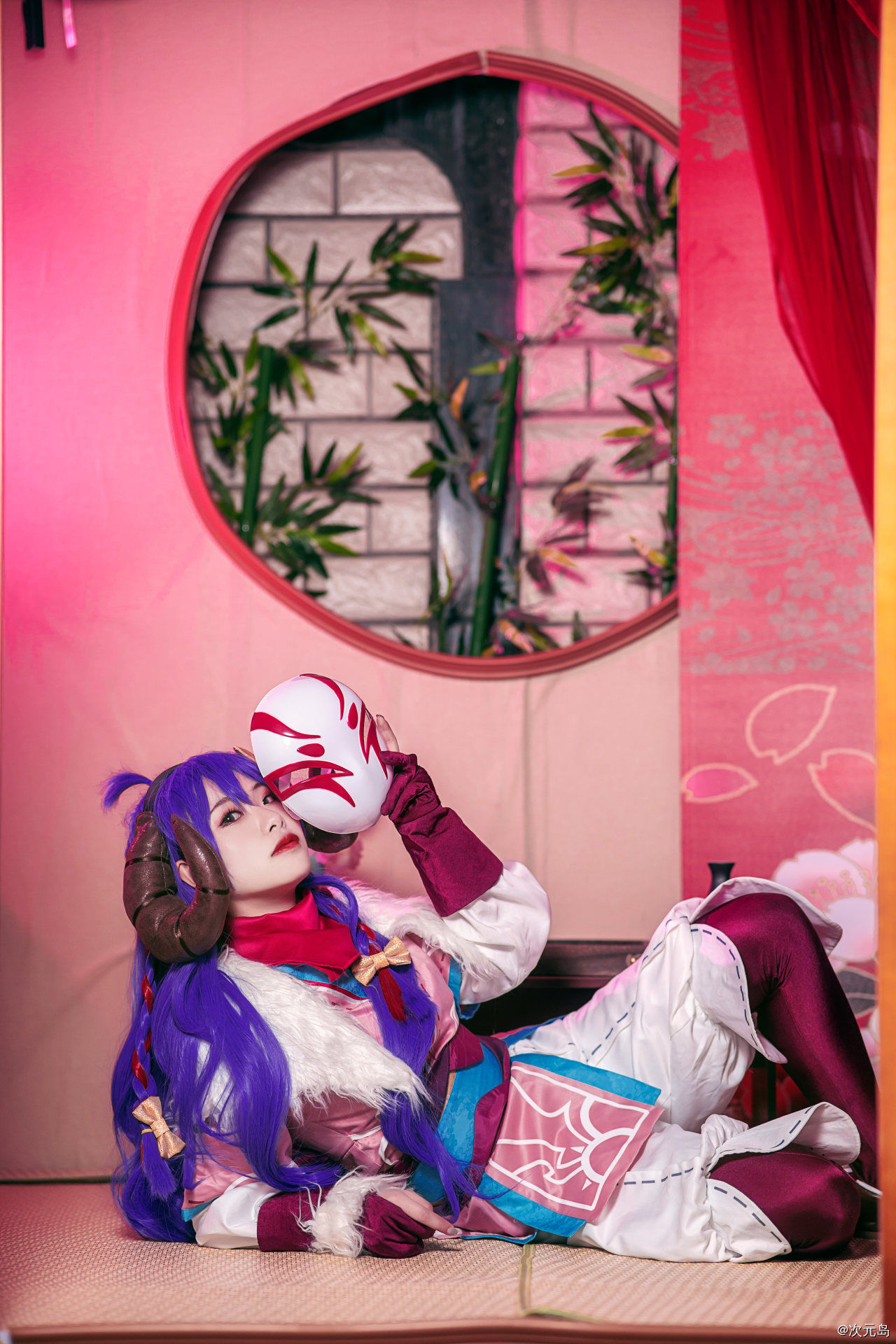 cospl英雄联盟LOL 灵魂莲华阿狸cosplay