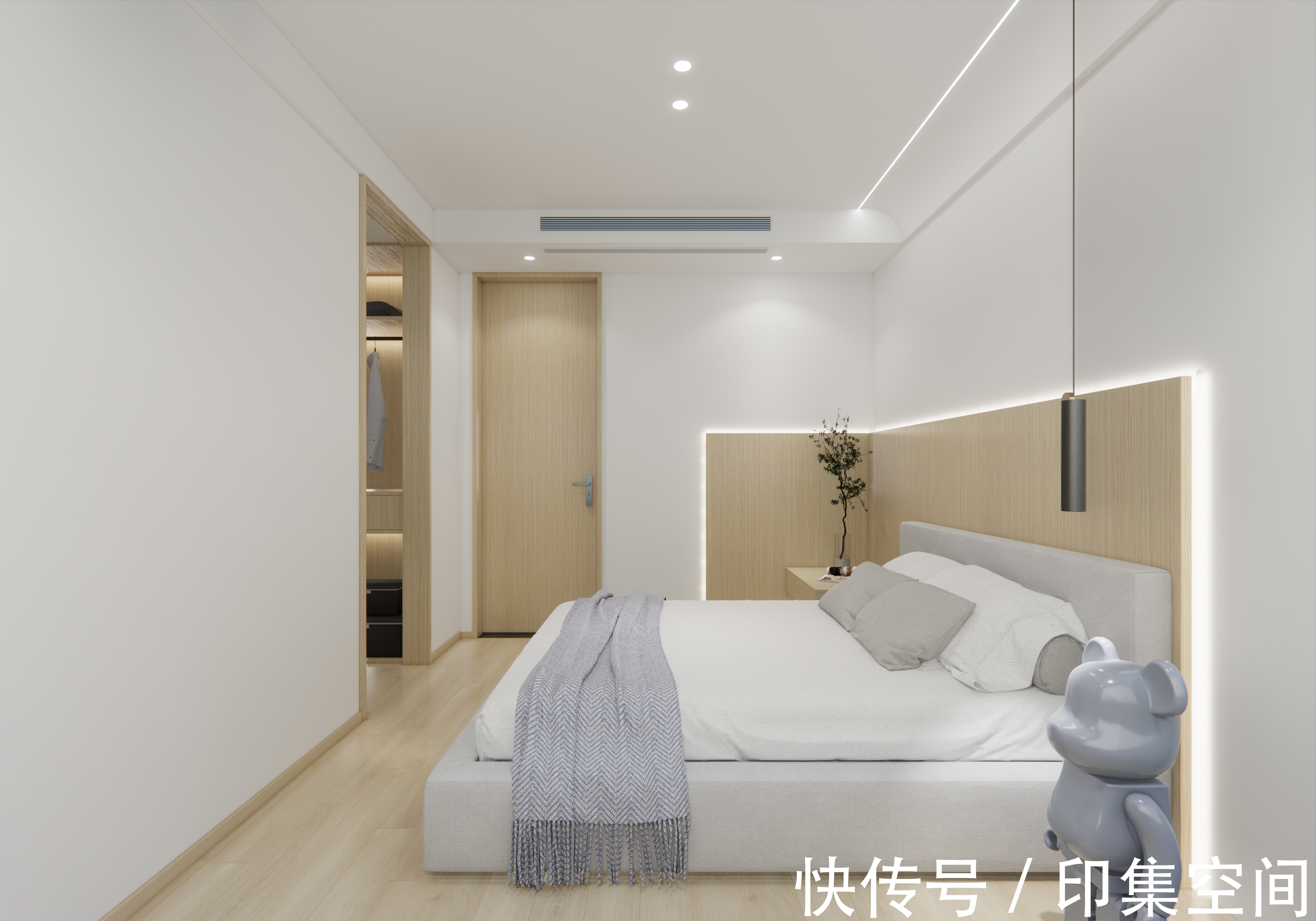 多功能房|150㎡三色打造原木极简风