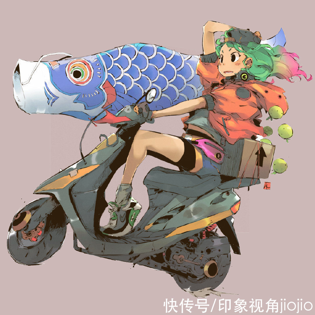 人物插画|街头格斗游戏感的人物插画，画面配色柔和且动态活泼