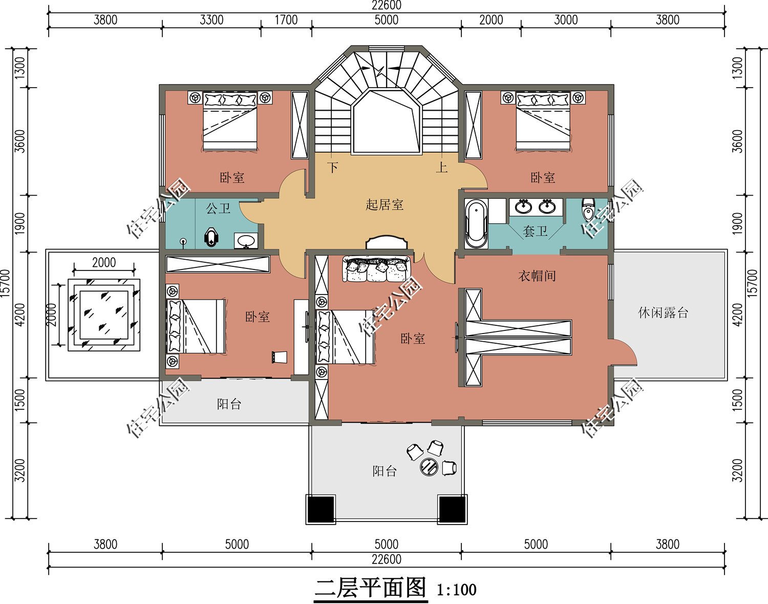 衣帽间|有堂屋还有旋转楼梯,这样的农村四层别墅,大气又实用