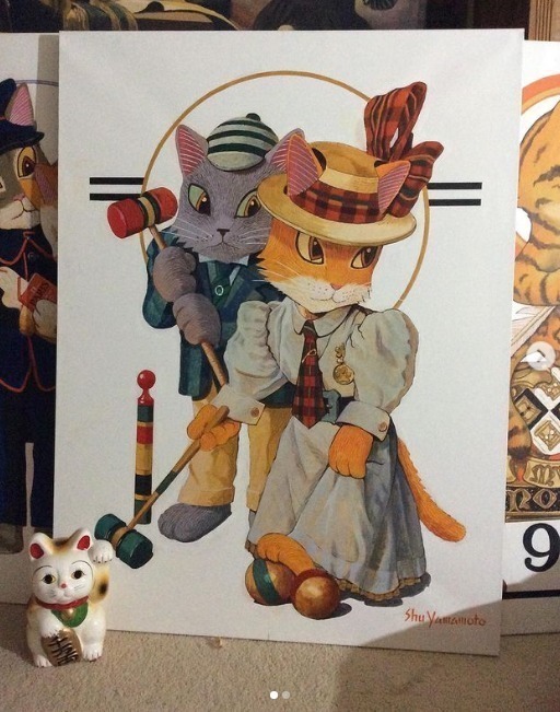 猫咪#艺术家笔下的猫咪“入侵”世界名画,萌到让人尖叫!