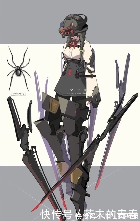 拟人化!昆虫×机械×美少女,这位画师的拟人化,实属“惊艳”