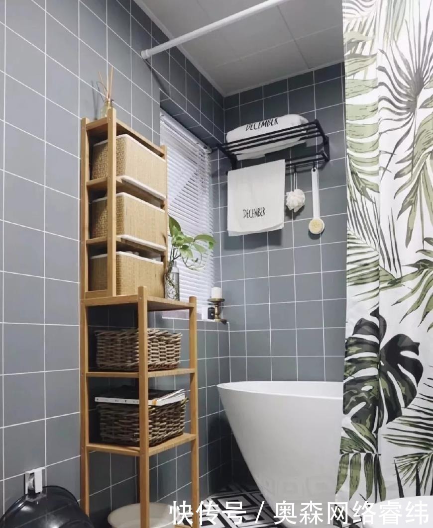 灰色|卫生间墙砖选用灰色,不仅时尚,而且还很有质感呢!