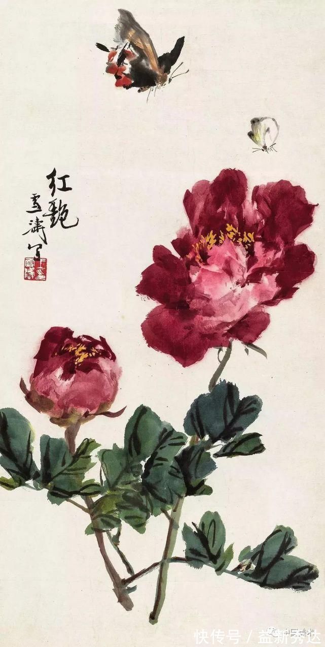 华北大学&两大高手画牡丹,一个工笔称雄,一个写意夺冠!